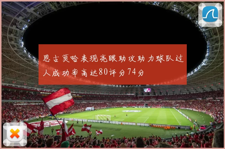 恩古莫哈表现亮眼助攻助力球队过人成功率高达80评分74分